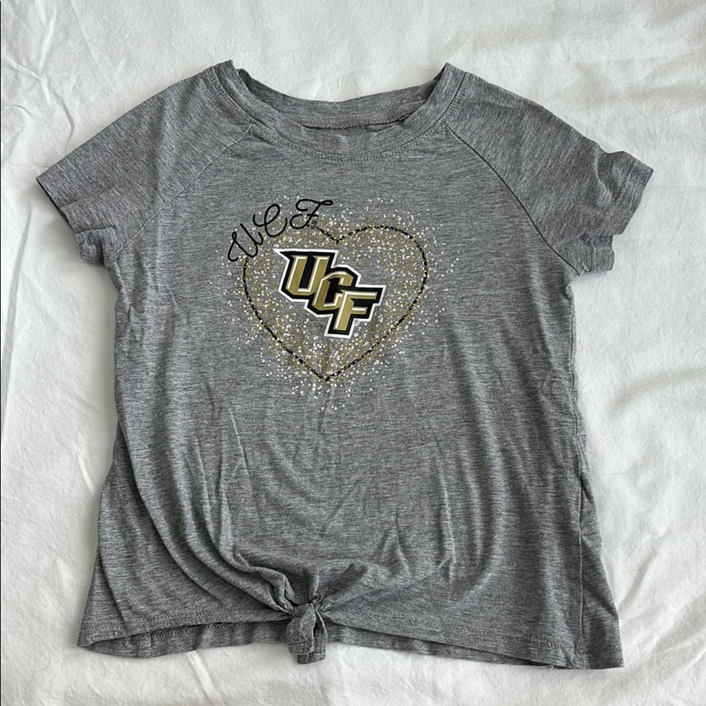 Rivalry Threads Gray and Gold UCF Kids Short Sleeve Tee